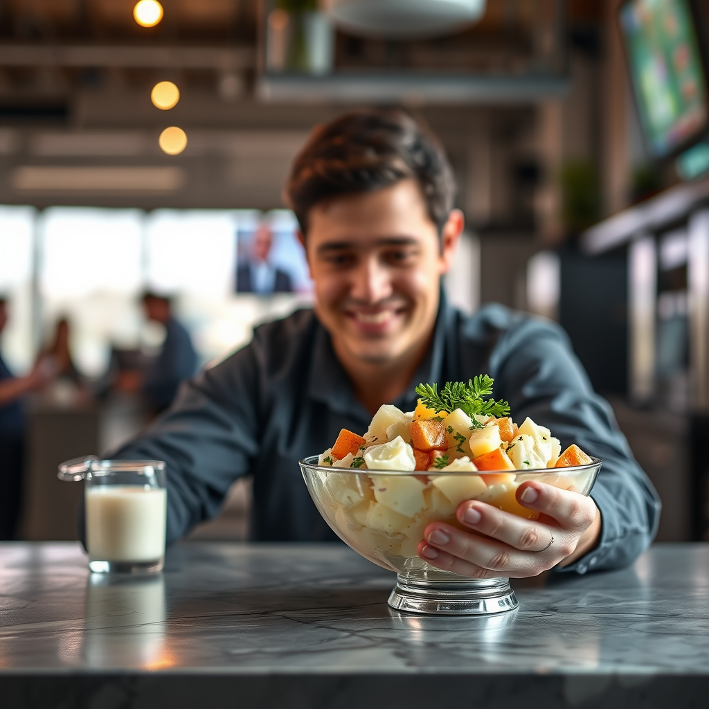 Chilling and Serving - recipe mayonnaise potato salad