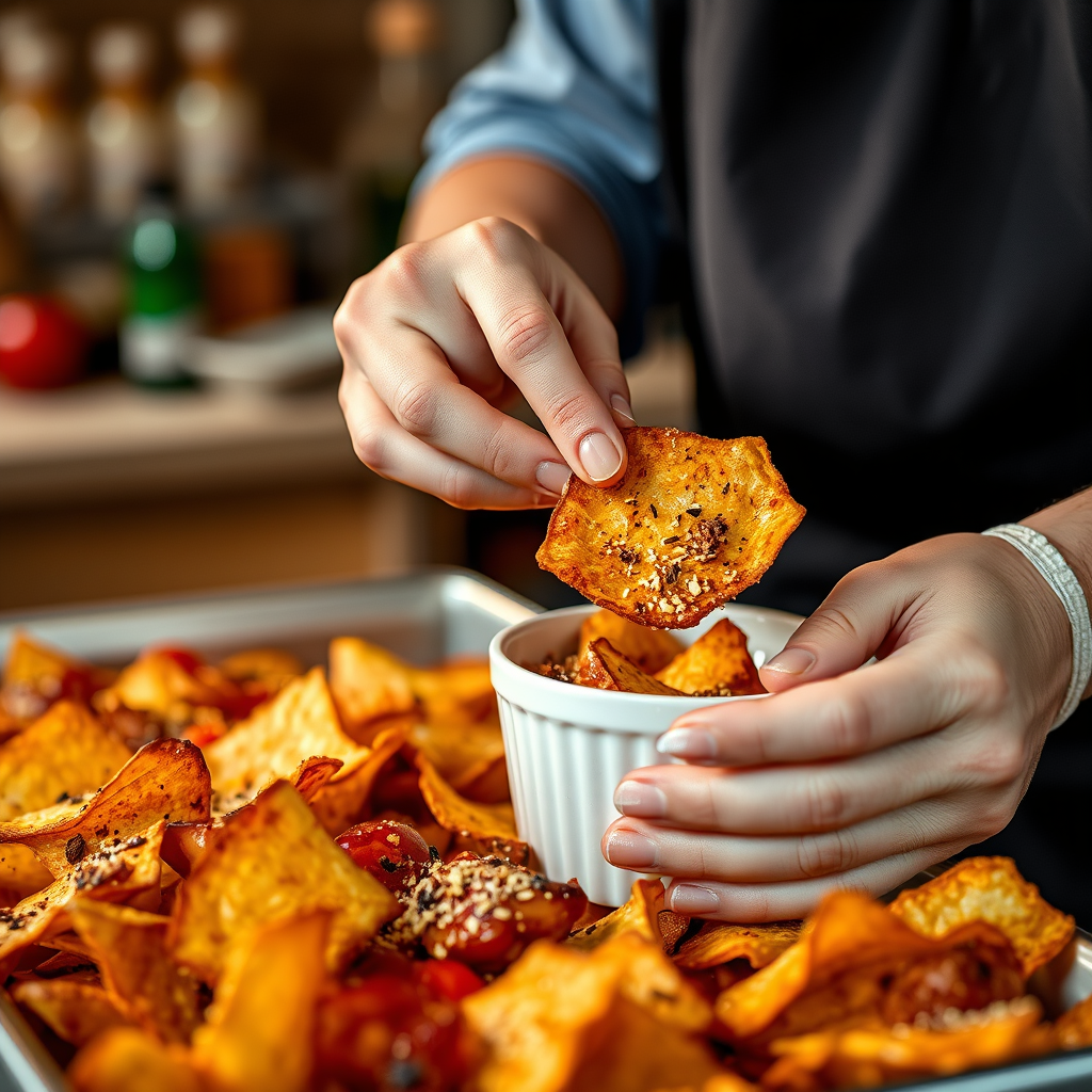 Chips - baked nachos chips recipe