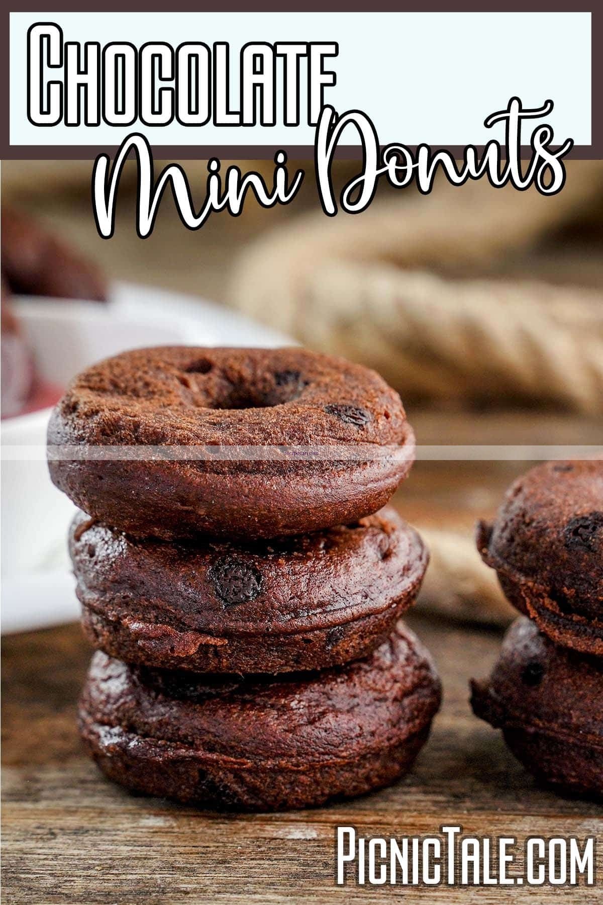 Chocolate Mini Donuts Logo - recipes for mini donut maker