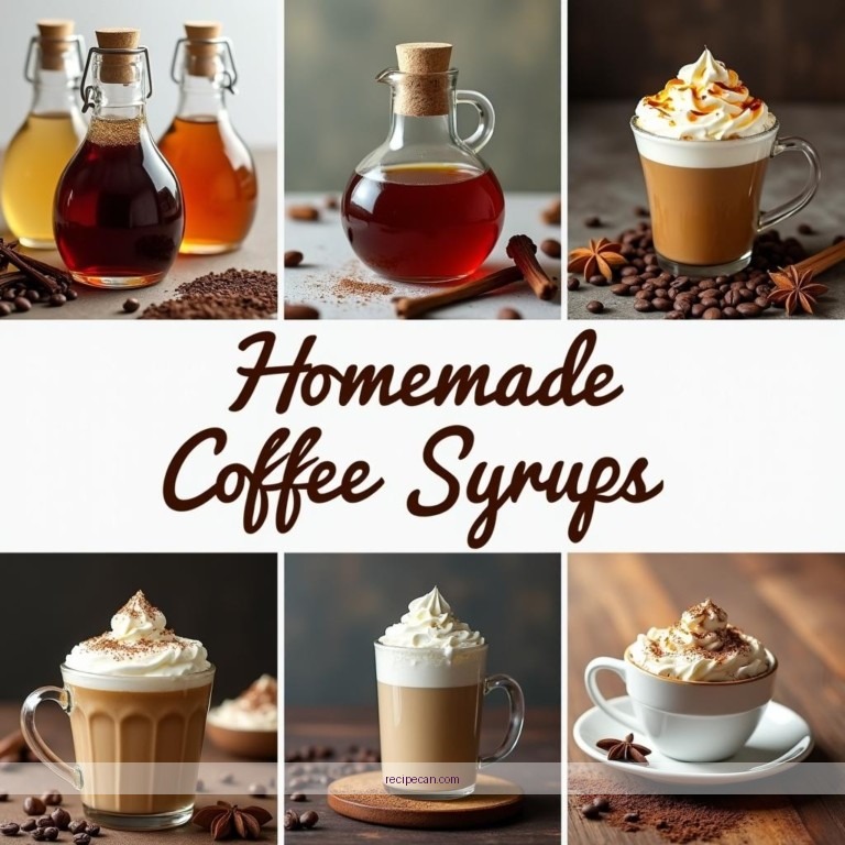 Coffee Beans Flavored Syrups Spices Milk Cream Delicious Flavored Coffee Recipes - flavored coffee recipes