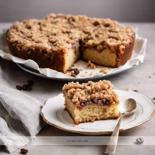 Coffee Cake Baking Process Step-By-Step Streusel Topping Ingredients Delicious Streusel Coffee Cake - recipe for streusel coffee cake