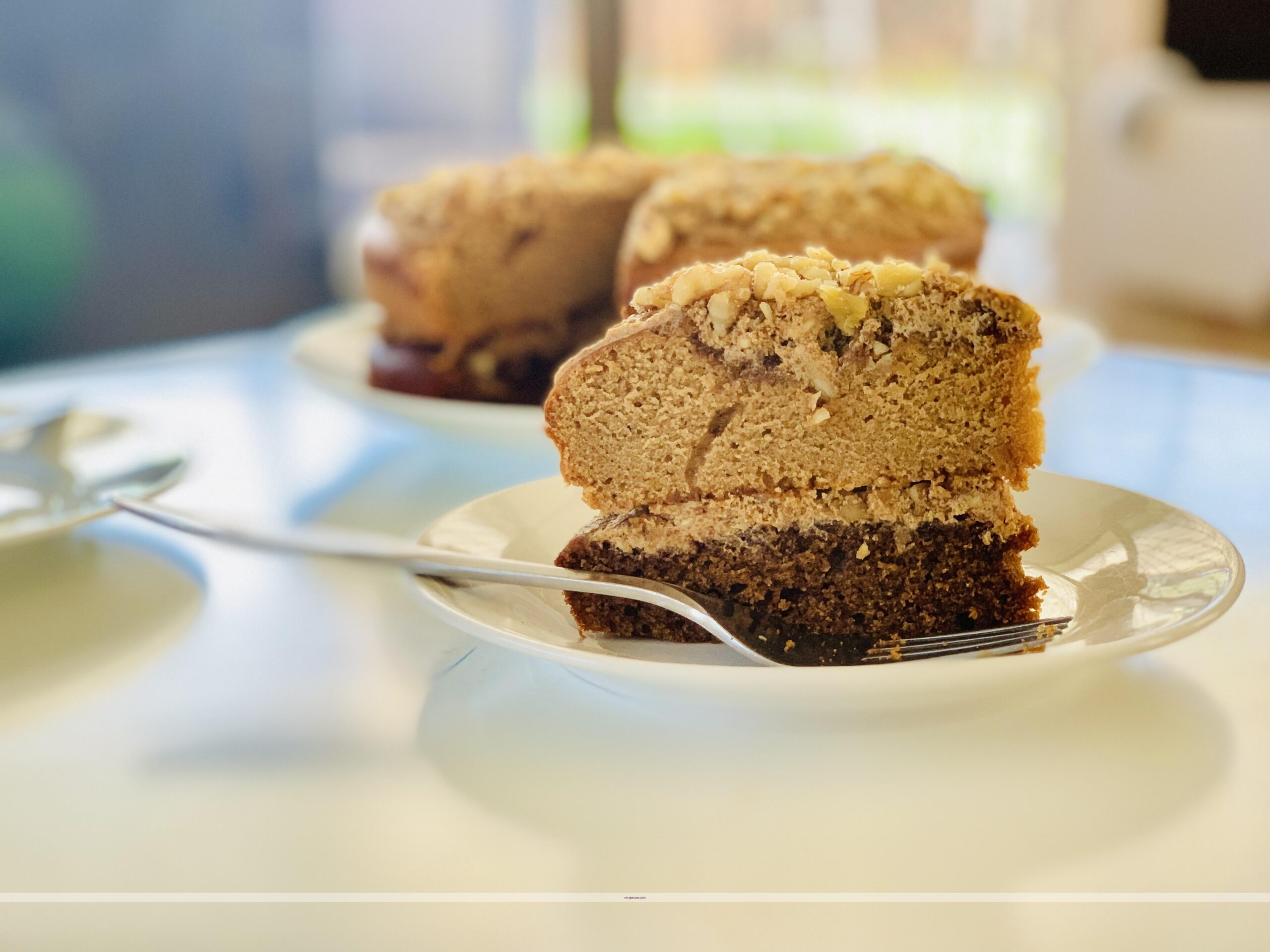 Coffee Cake Ingredients Baking Utensils Delicious Coffee Flavour Cake - coffee flavour cake recipe