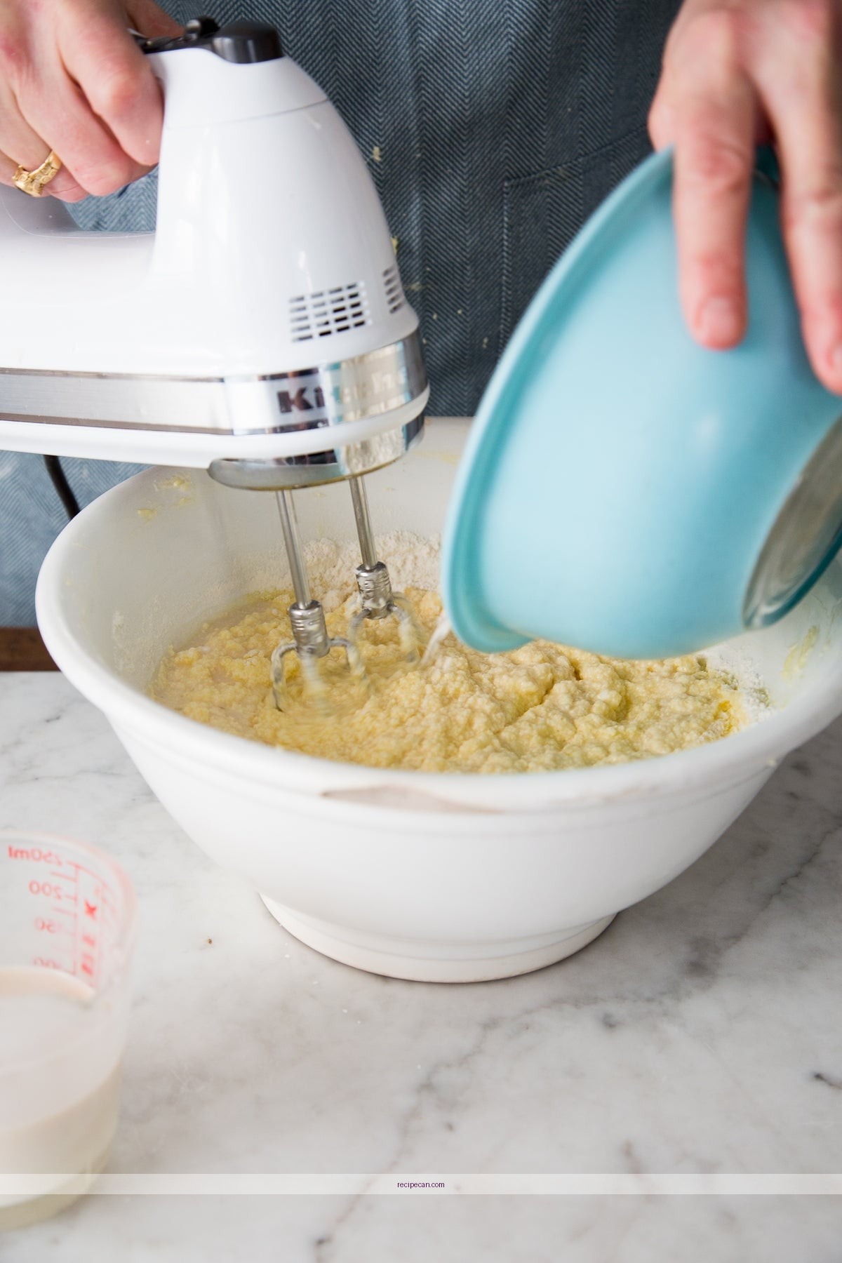 Coffee Cake Preparation Steps Mixing Ingredients Protocol Coffee Cake Mix - coffee cake with cake mix recipe