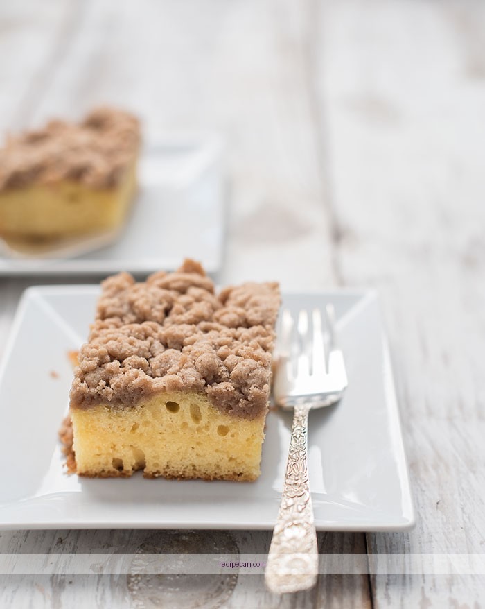 Coffee Cake Slice Baking Ingredients Easy Coffee Cake Recipe - quick coffee cake recipe