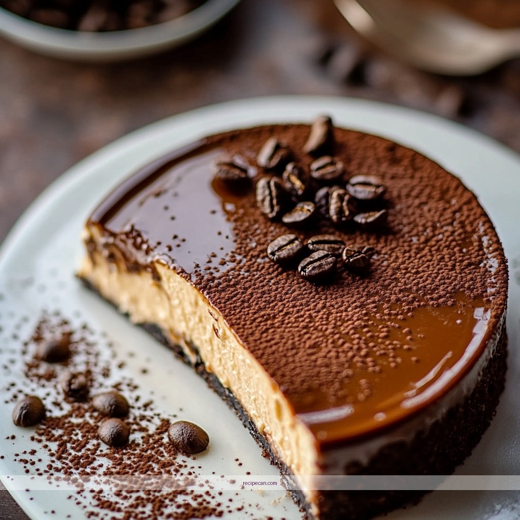 Coffee Cheesecake Baking Process Step-By-Step Ingredients Delicious Coffee Cheesecake Recipe - recipe coffee cheesecake