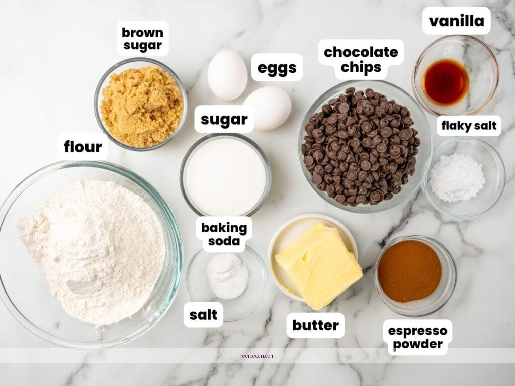 Coffee Cookies Baking Ingredients Platter Delicious Coffee Cookie Recipes - coffee cookie recipes