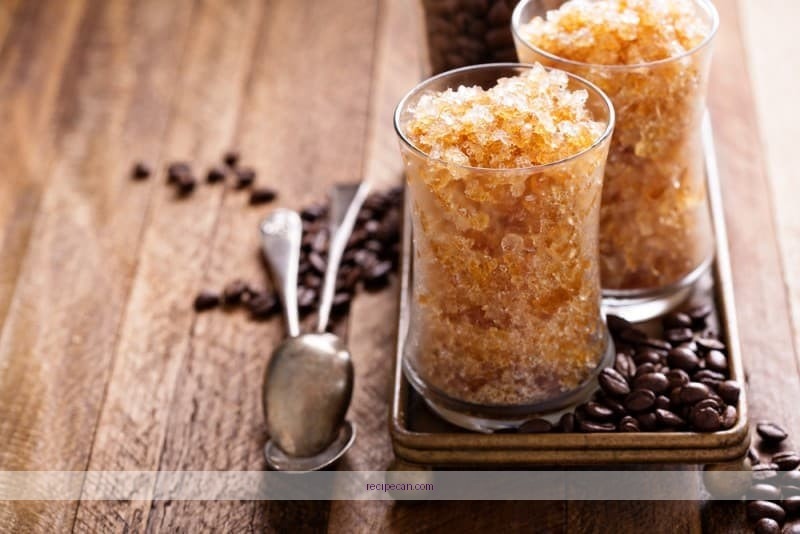 Coffee Granita Preparation Steps Ice Dessert Coffee Granita Drink Recipe - coffee granita drink recipe
