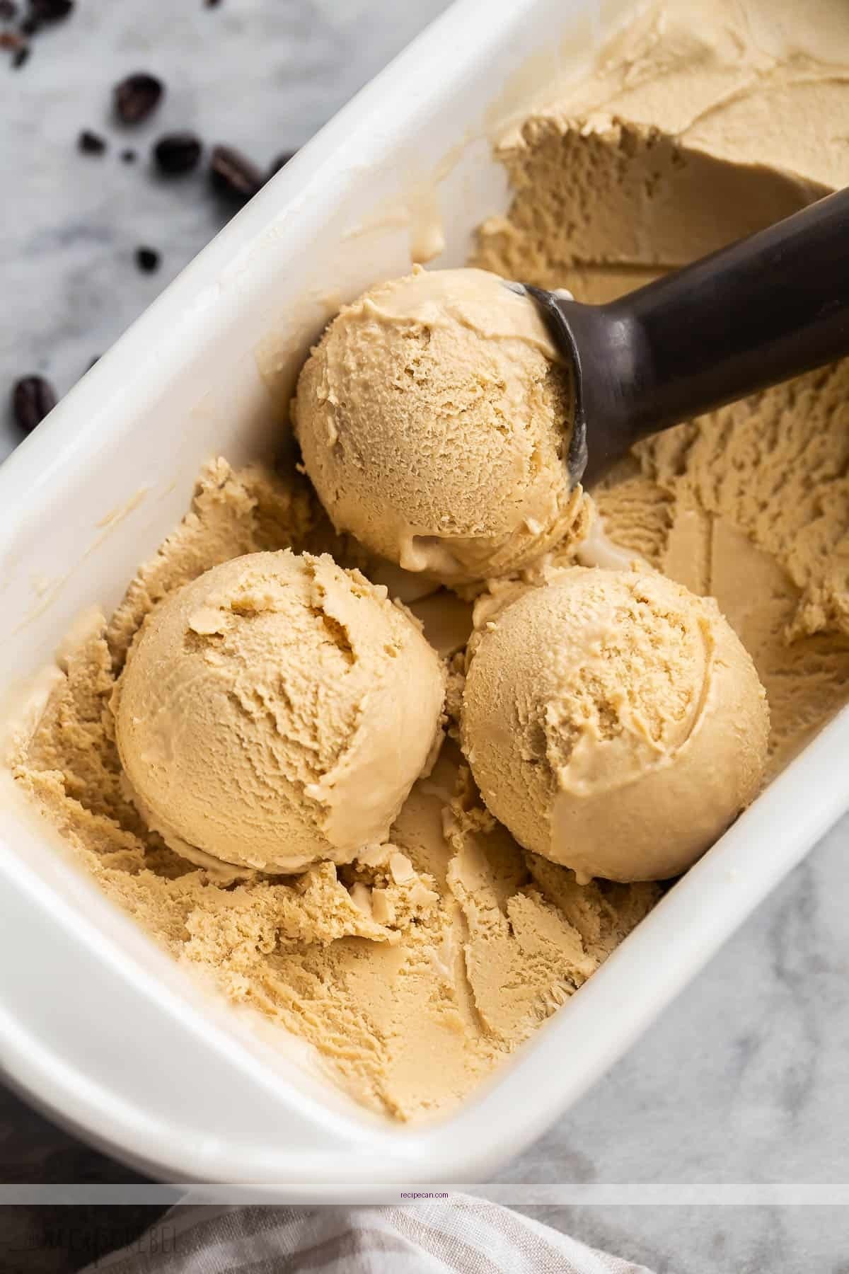 Coffee Ice Cream Making Process Step-By-Step Easy Coffee Ice Cream - coffee ice cream recipe no eggs