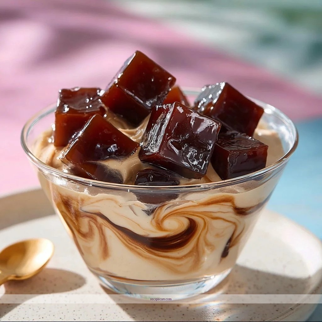 Coffee Jelly Ingredients Coffee Beans Gelatin Sugar Cream Delicious Coffee Jelly Recipes - coffee jelly recipes