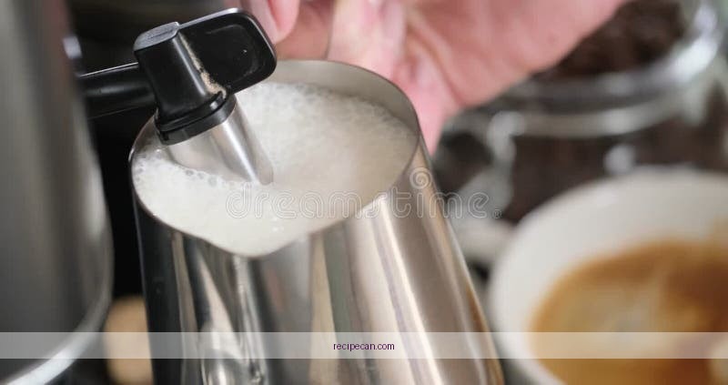 Coffee Preparation Step By Step Milk Frothing Recipe Delicious Coffee Milk Recipe - coffee and milk recipe