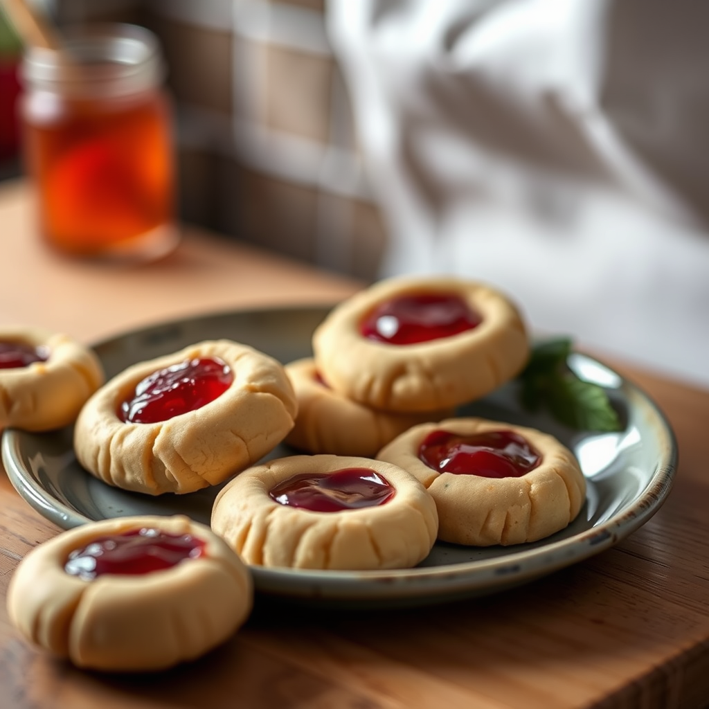 Common Mistakes - thumbprint cookies with jam recipe