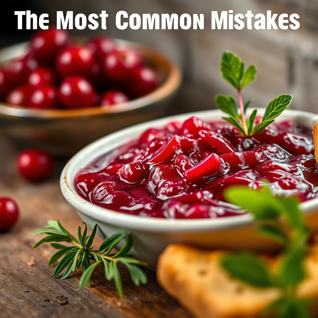 Common Mistakes - jellied cranberry sauce recipe