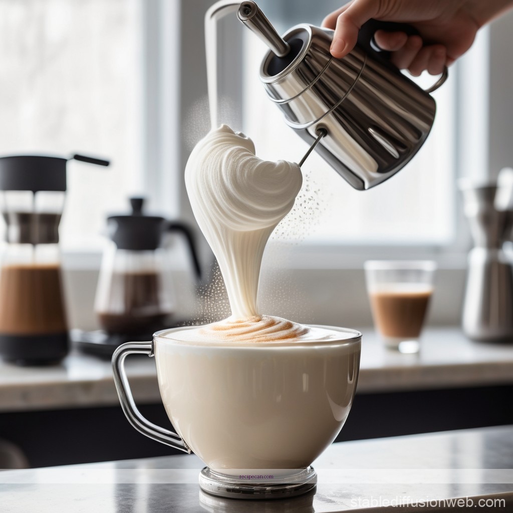 Dalgona Coffee Preparation Whisking Mixing Dalgona Coffee Recipes Visual - dalgona coffee recipes