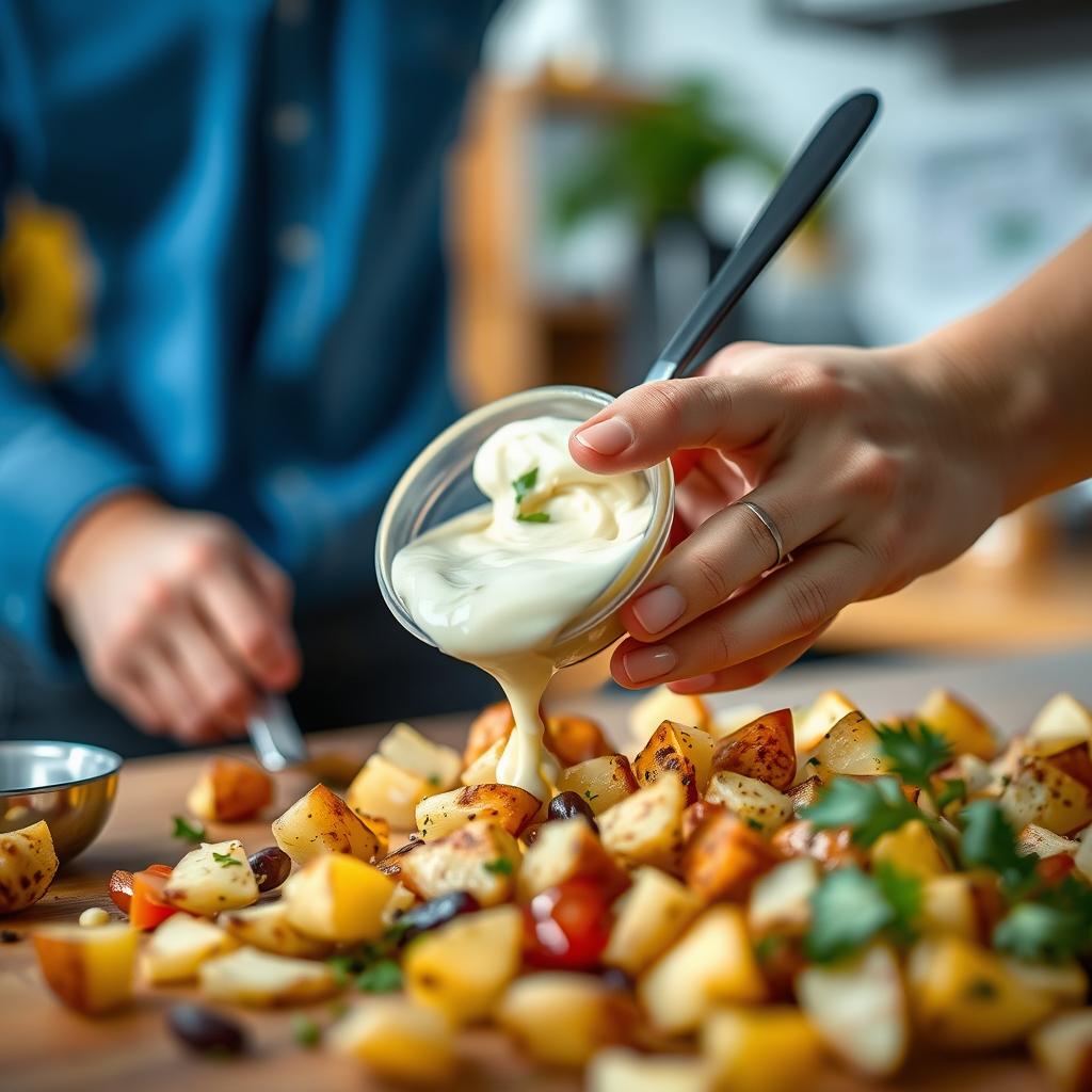 Dressing - potato salad recipe with mayonnaise