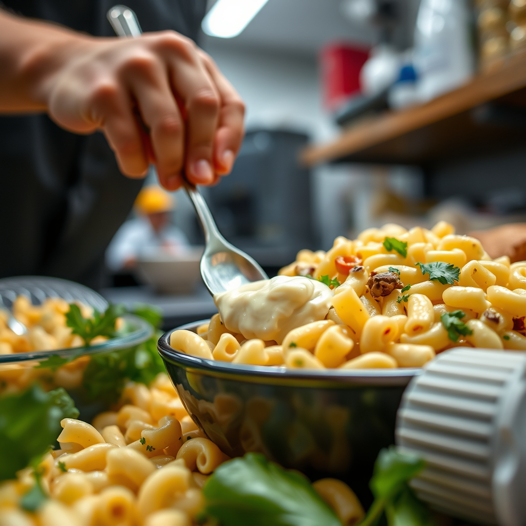 Dressing - recipe macaroni salad with mayonnaise