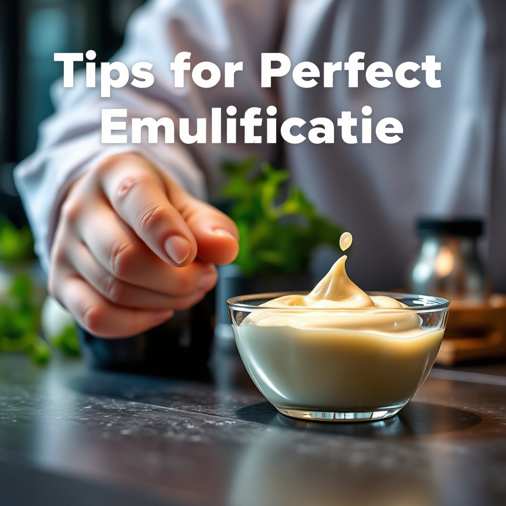 Emulsification - recipe kewpie mayonnaise