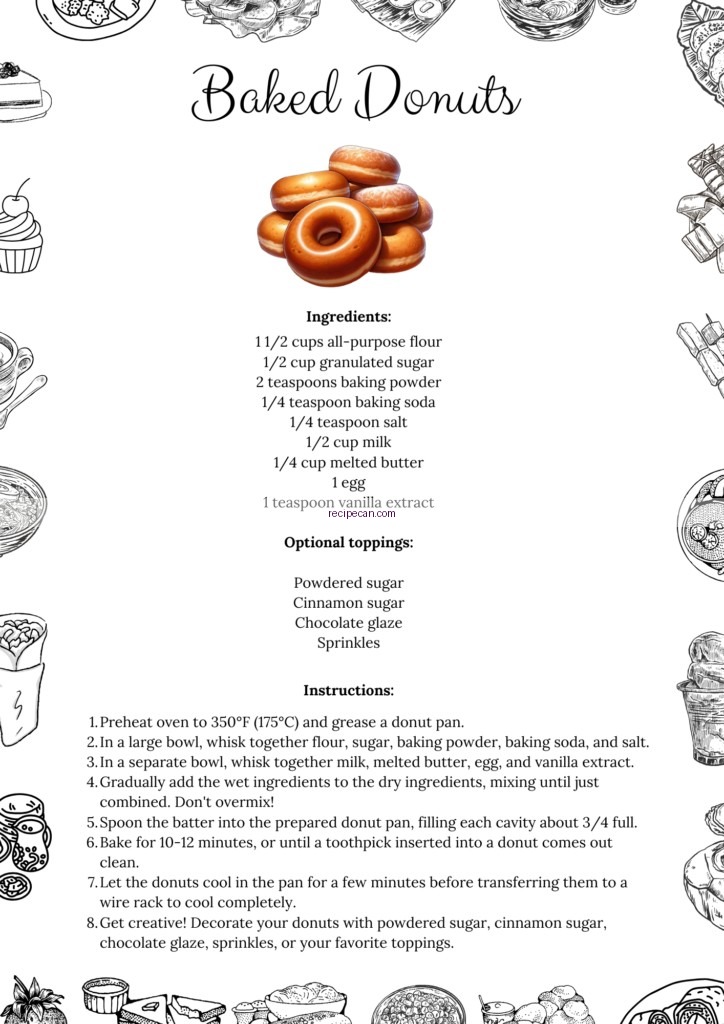 Easy Baked Donuts Recipe for a Delicious Treat
