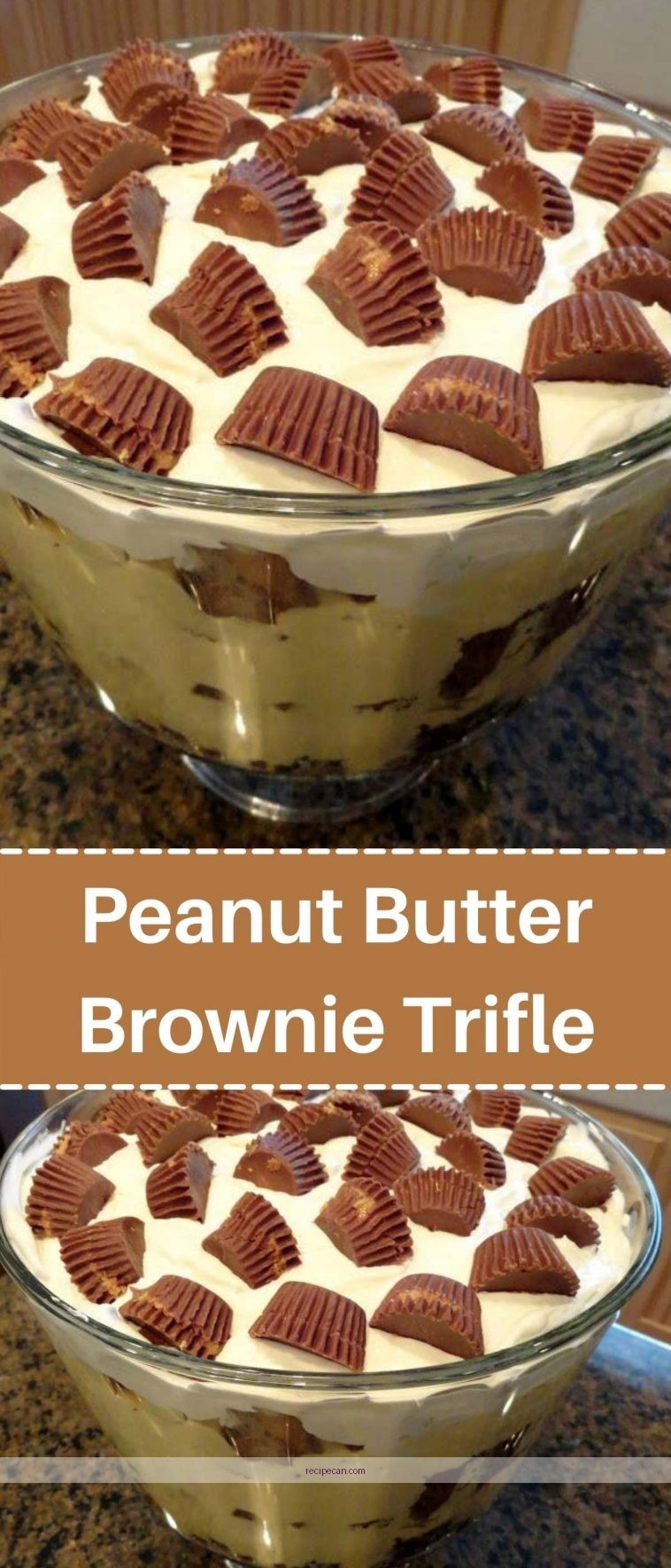 Decadent Brownie Peanut Butter Trifle Recipe