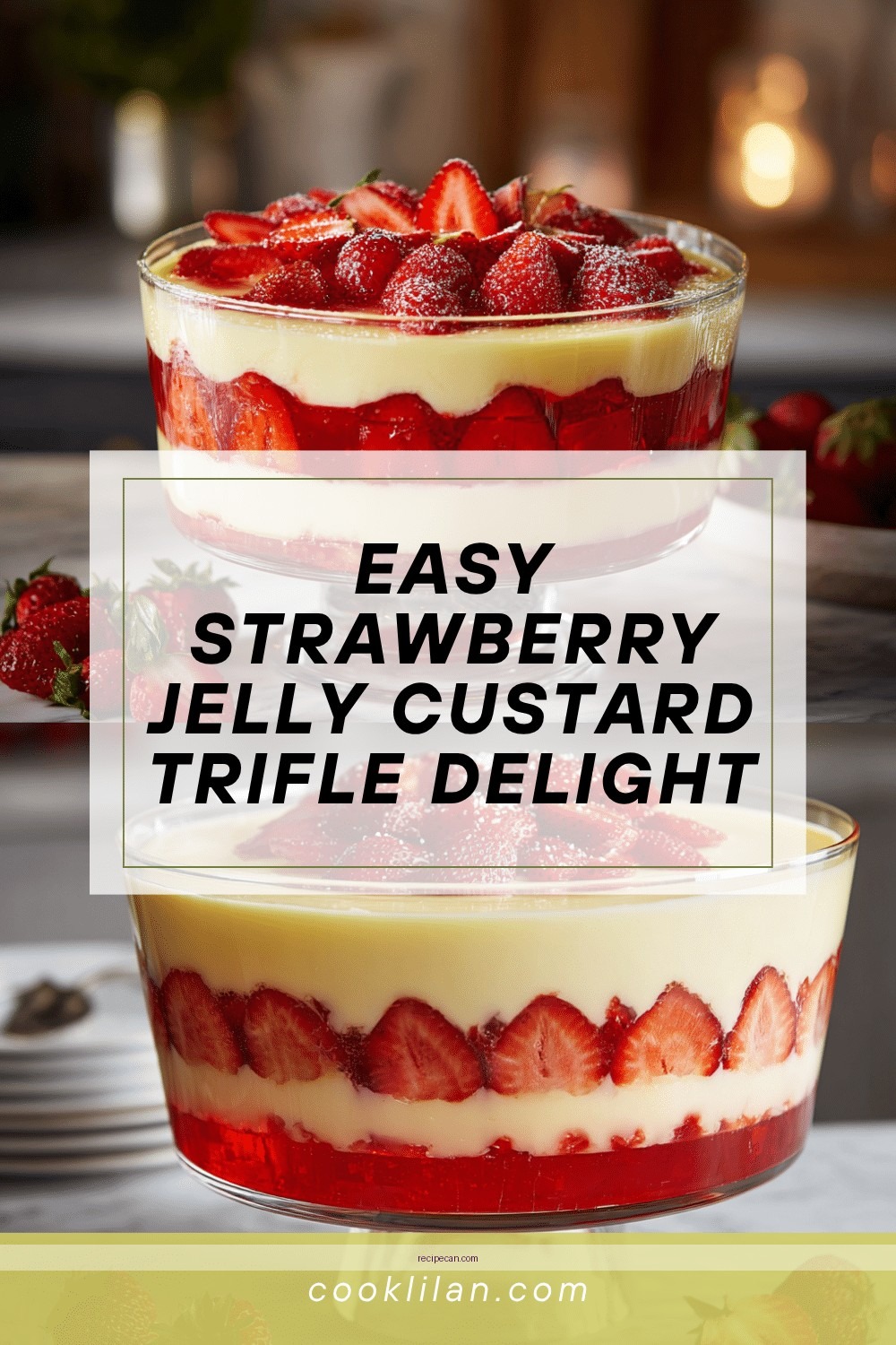 Delicious Recipe for Trifle Jelly Custard