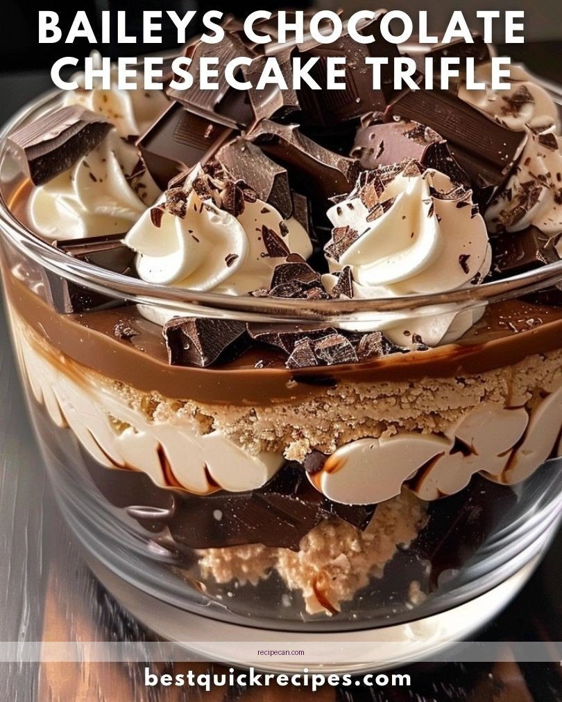 Baileys Chocolate Cheesecake Trifle Recipe