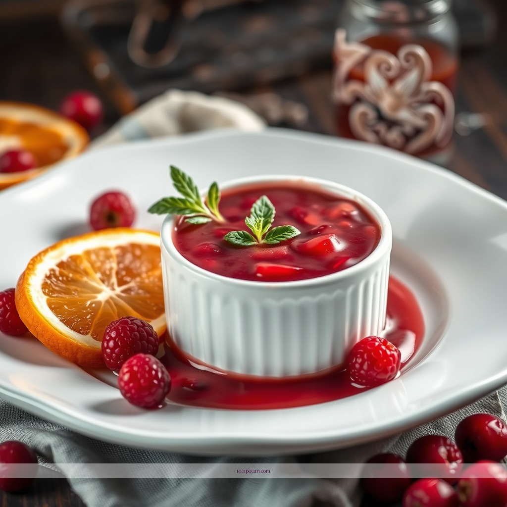 Cranberry and Orange Juice Sauce Recipe
