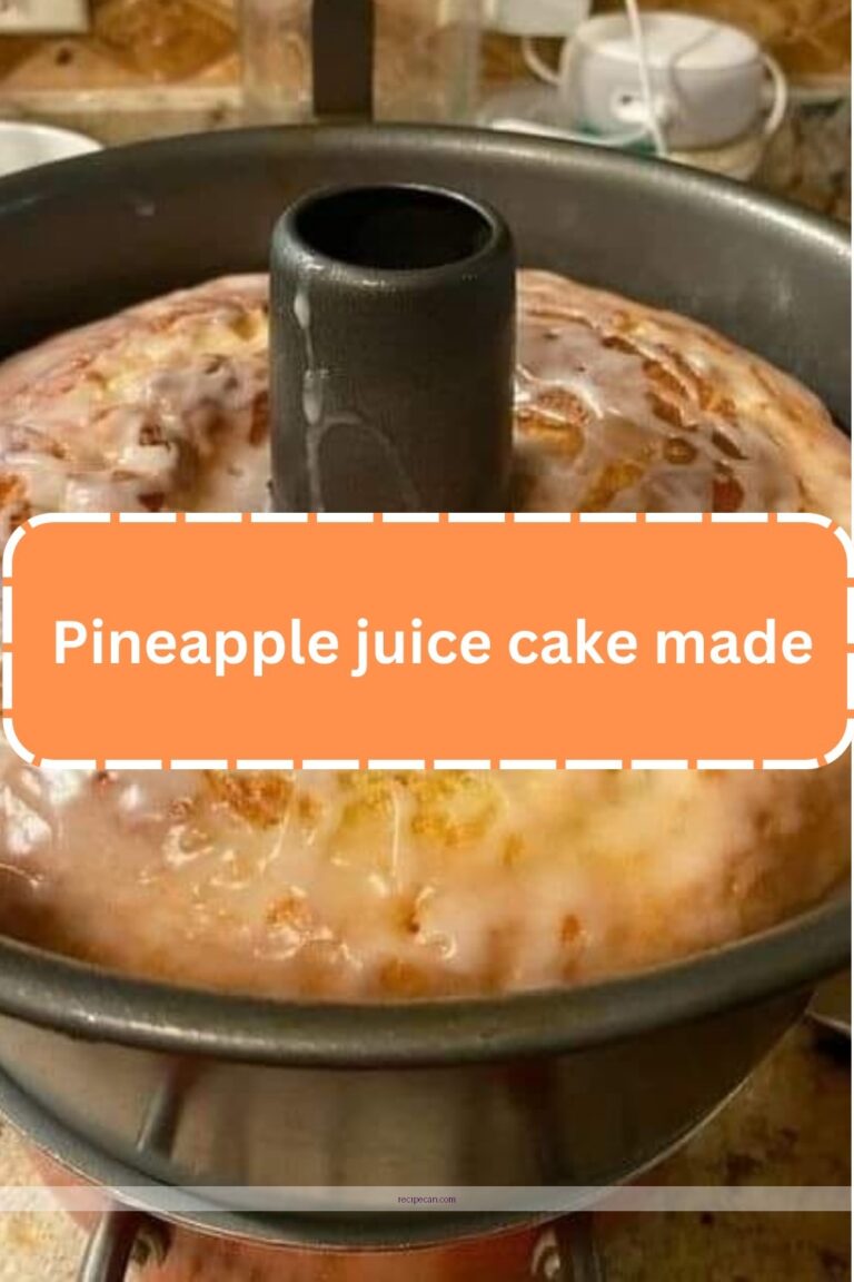 Pineapple Juice Cake Recipe: A Delightful Tropical Treat