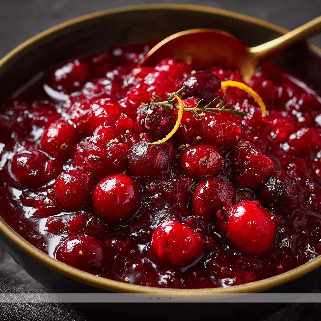 Cranberry Sauce Recipe with Orange Juice