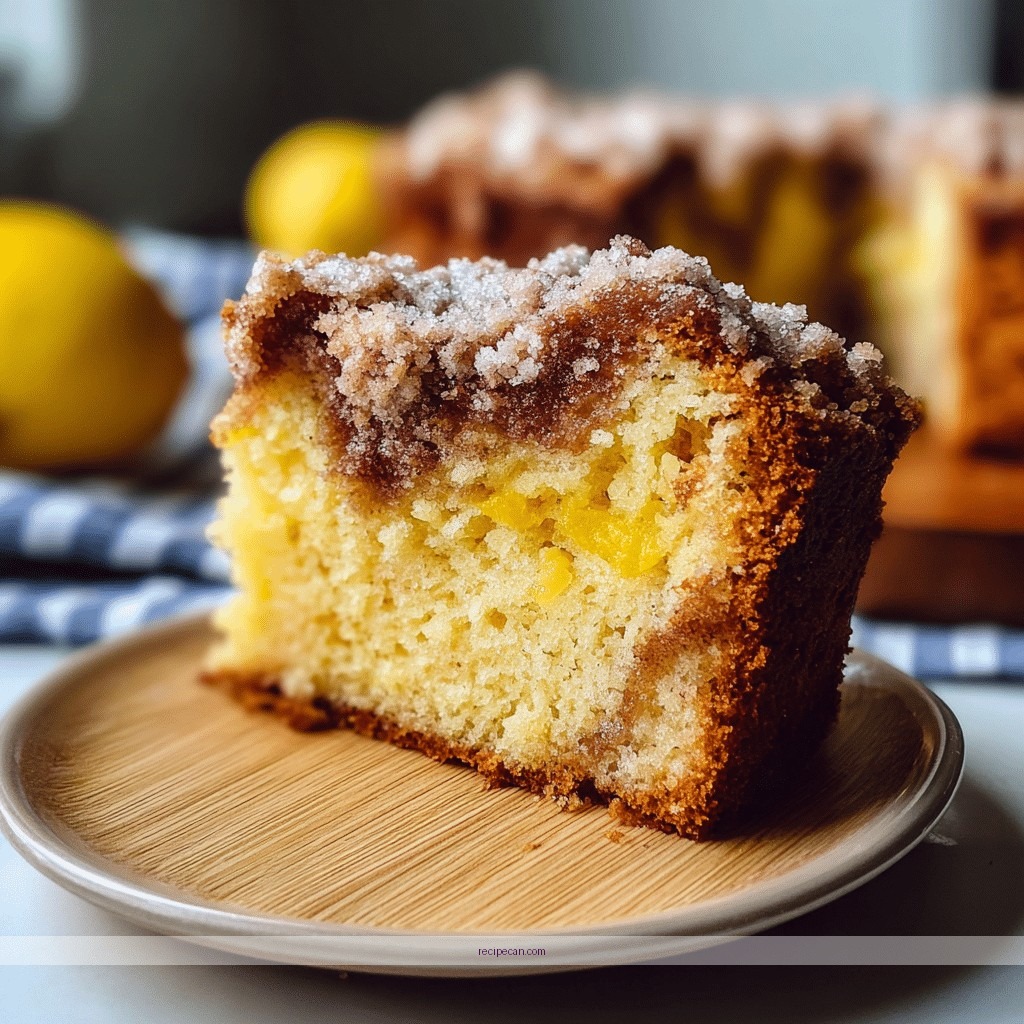 Lemon Coffee Cake Recipe: A Delightful Treat for Any Occasion
