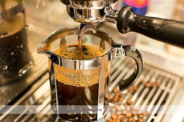 French Press Coffee Brewing Steps Coffee Grounds Hot Water Brew French Press Coffee - recipe french press coffee