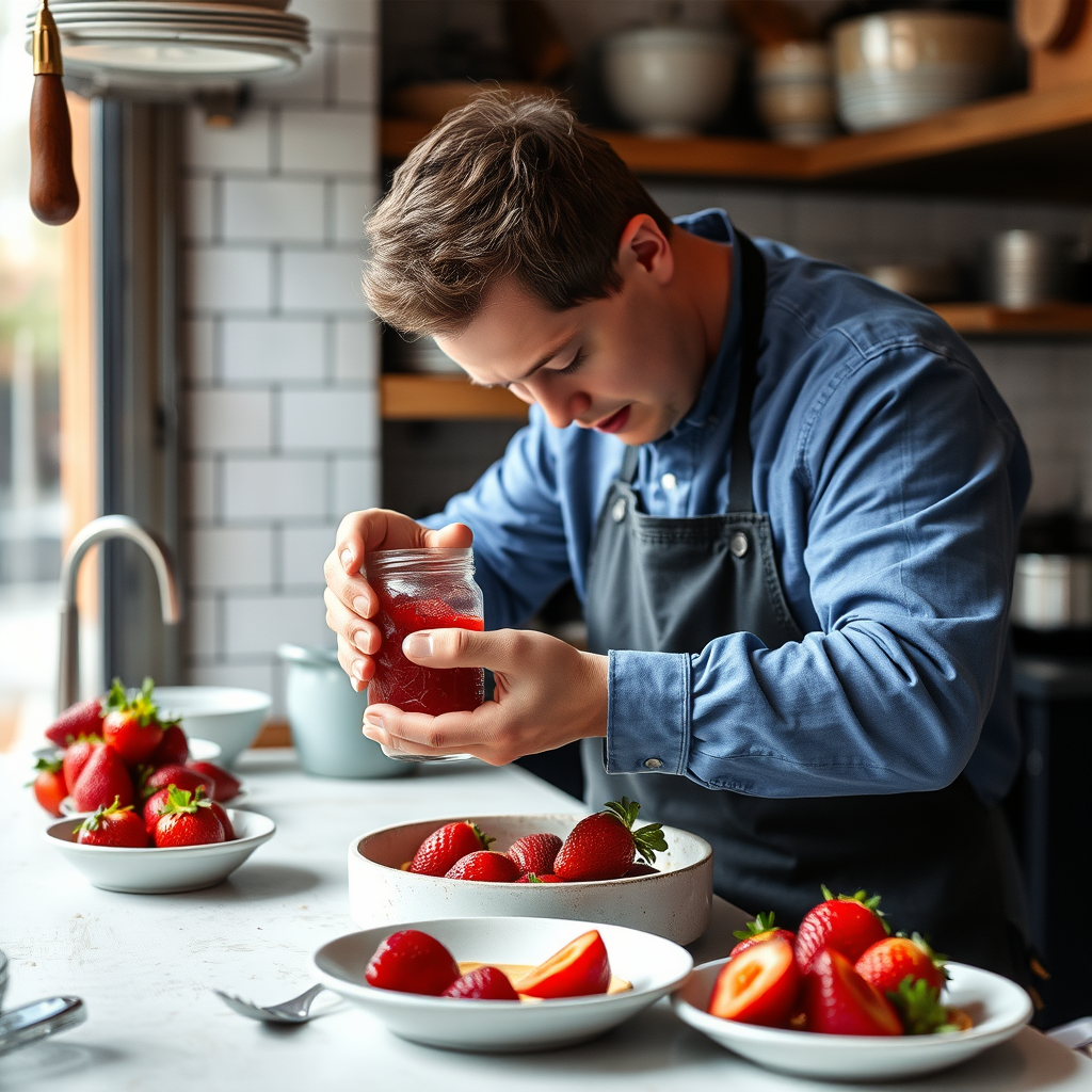 Guide - reduced sugar strawberry jam recipe