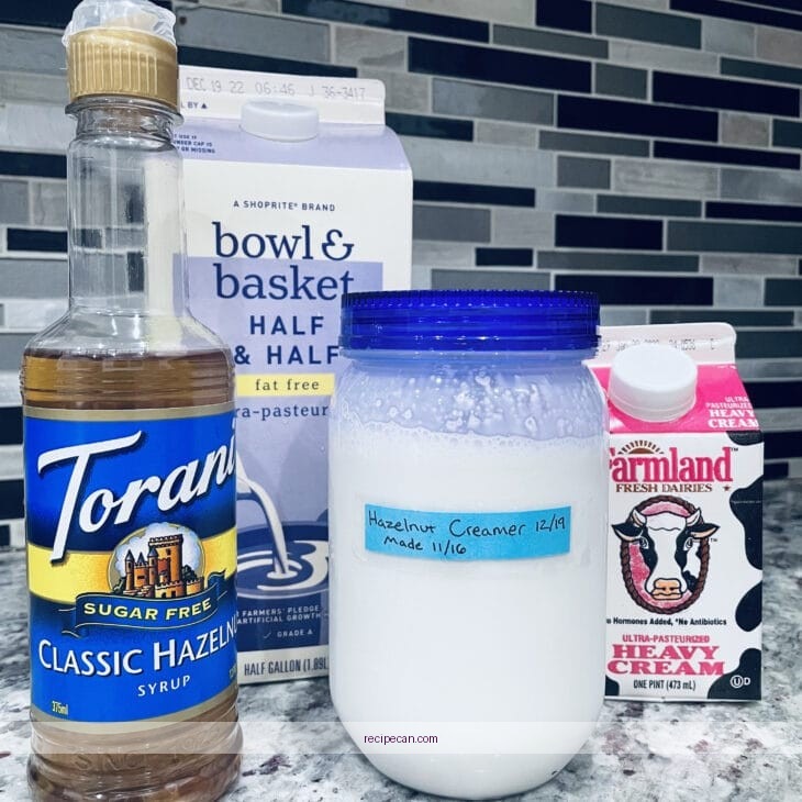 Hazelnut Coffee Creamer Recipe Home Kitchen Coffee Lovers Making Hazelnut Coffee Creamer - hazelnut coffee creamer recipe