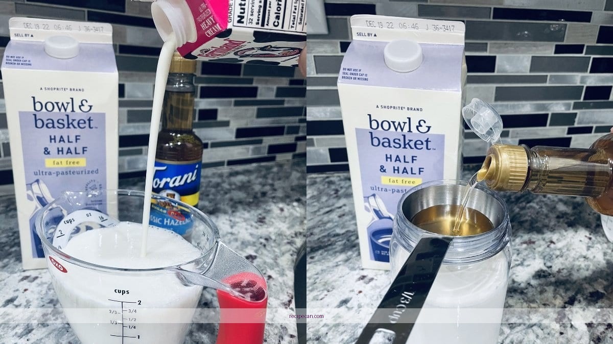 Hazelnut Coffee Creamer Recipe Step-By-Step Process Making Hazelnut Coffee Creamer - hazelnut coffee creamer recipe