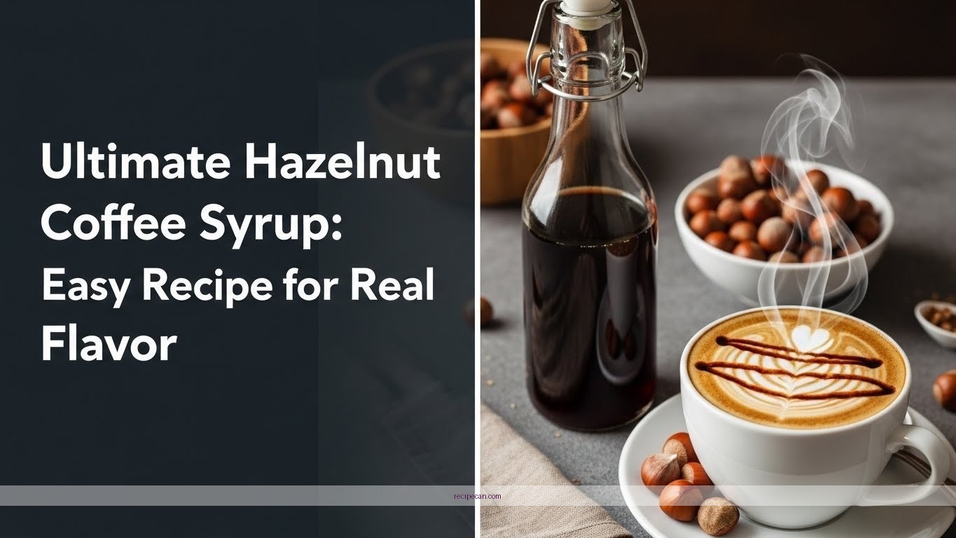 Hazelnut Coffee Syrup Recipe Step-By-Step Ingredients Preparation Easy Hazelnut Coffee Syrup - hazelnut coffee syrup recipe