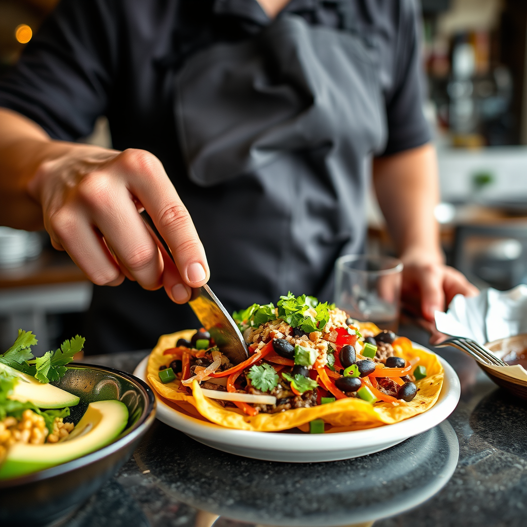 Heat & Temperature - nachos with black beans recipe