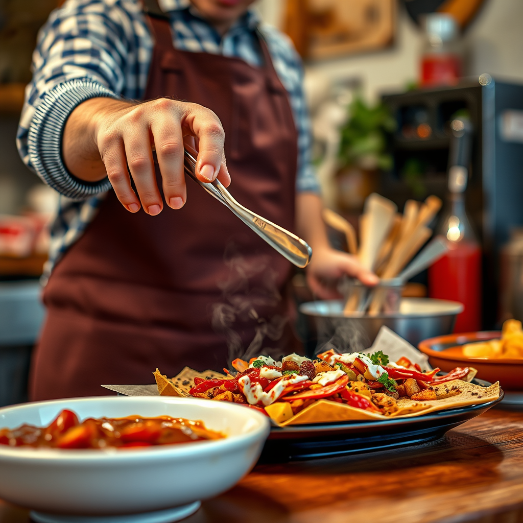 Heat & Temperature - recipe chicken nachos