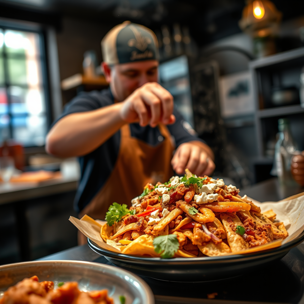 Heat & Temperature - loaded chicken nachos recipe