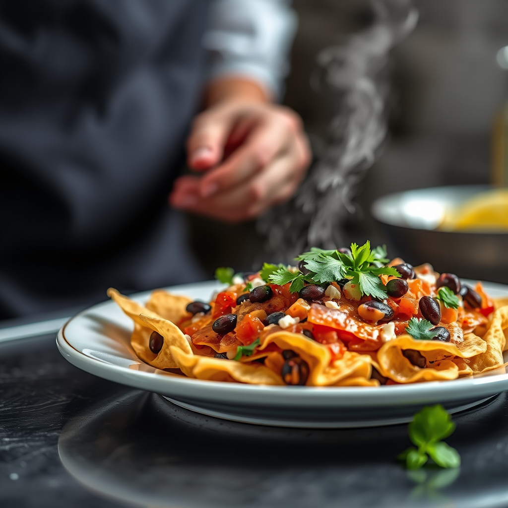 Heat & Temperature - black bean nachos recipe