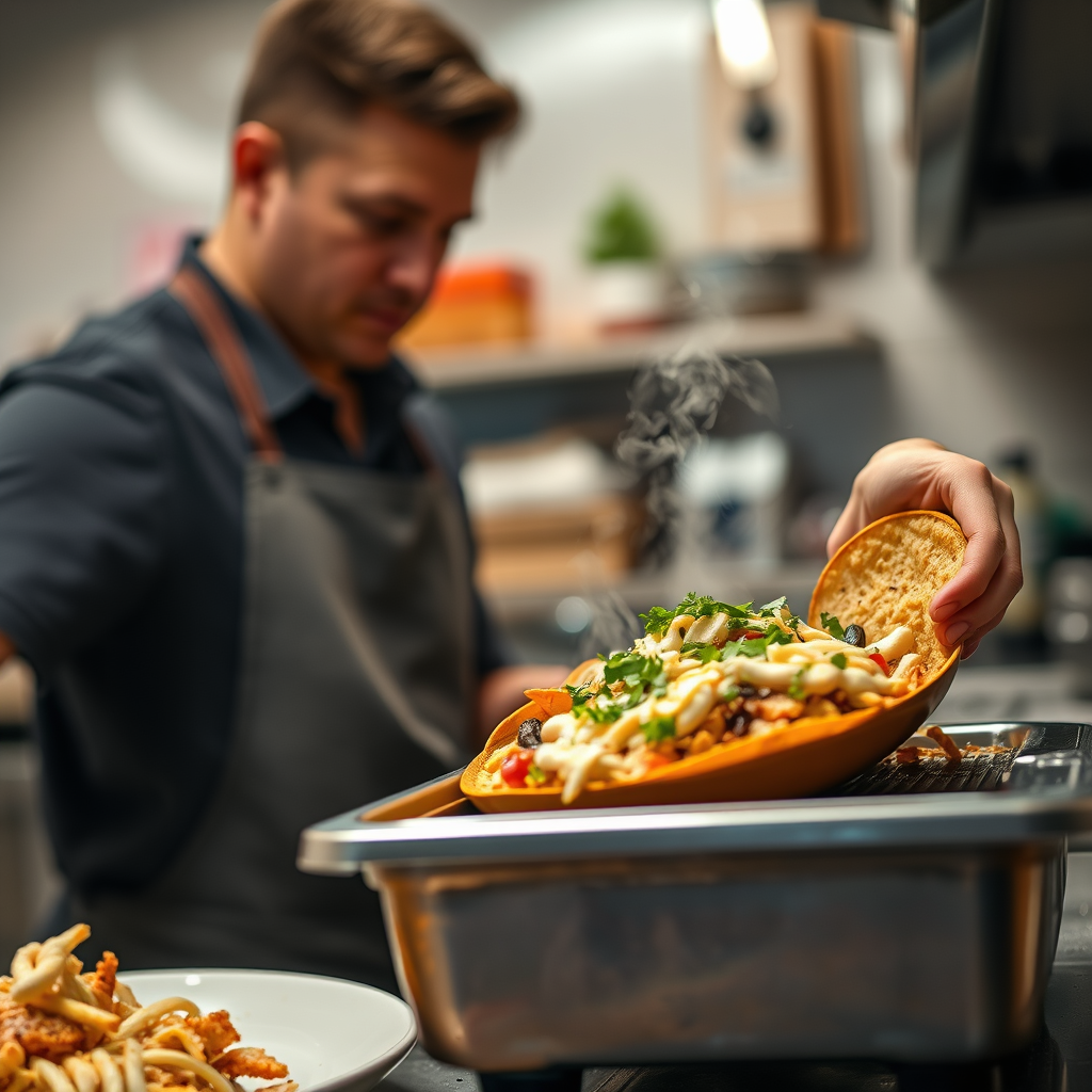 Heat & Temperature - recipe for chicken nachos