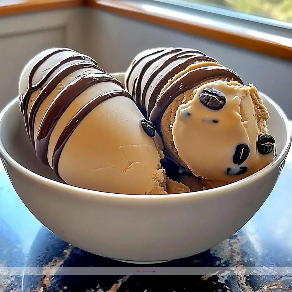 Homemade Coffee Ice Cream Creamy Dessert Bowl - homemade coffee ice cream recipe