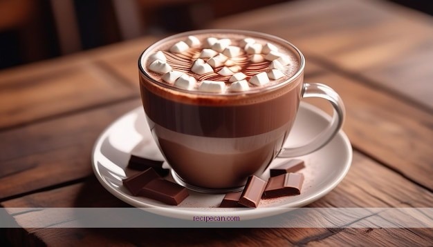 Hot Chocolate Coffee Preparation Step-By-Step Ingredients Delicious Hot Chocolate Coffee - hot chocolate coffee recipe