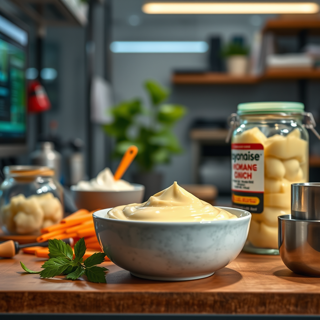 Ingredients - mayonnaise homemade recipe