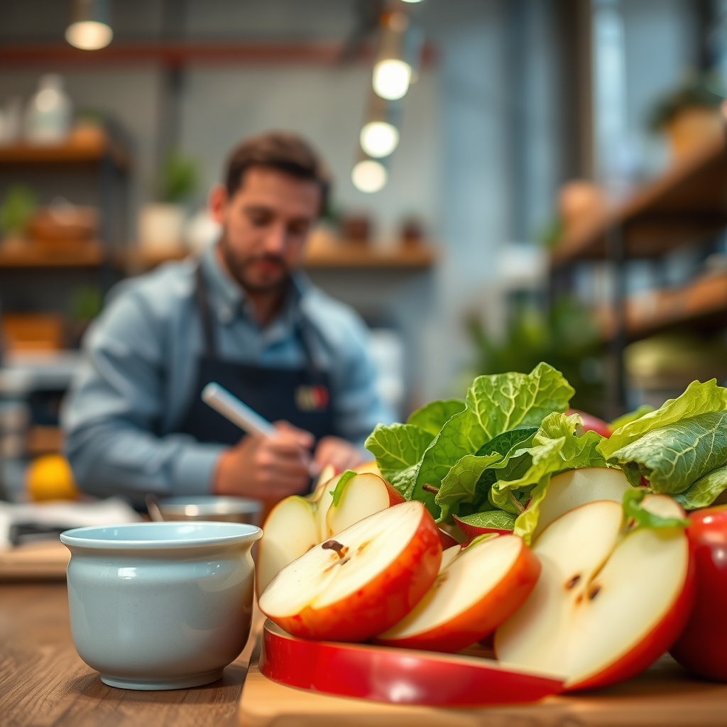 Ingredients - apple salad recipe with mayonnaise