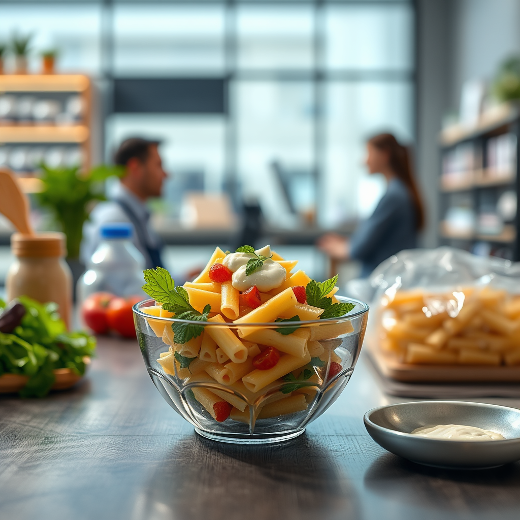 Ingredients - easy pasta salad recipe with mayonnaise