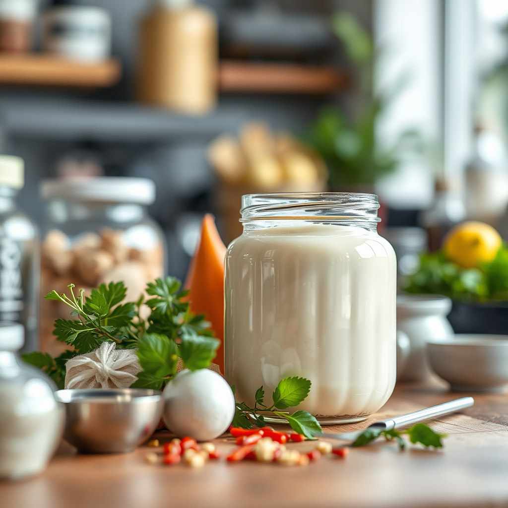Ingredients - low calorie mayonnaise recipe