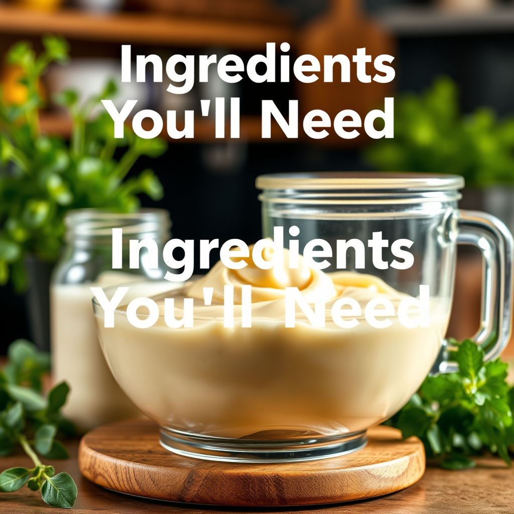 Ingredients - mayonnaise recipe hand blender