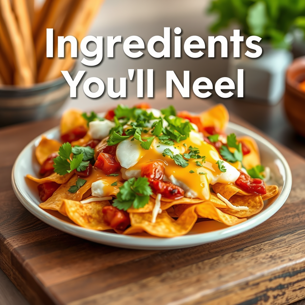 Ingredients - breakfast nachos recipe