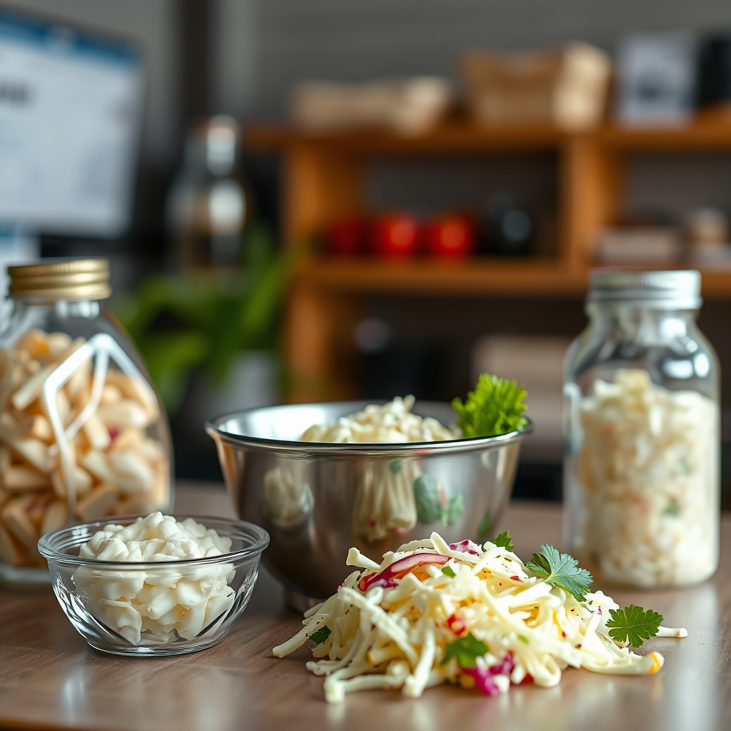 Ingredients - recipe coleslaw without mayonnaise