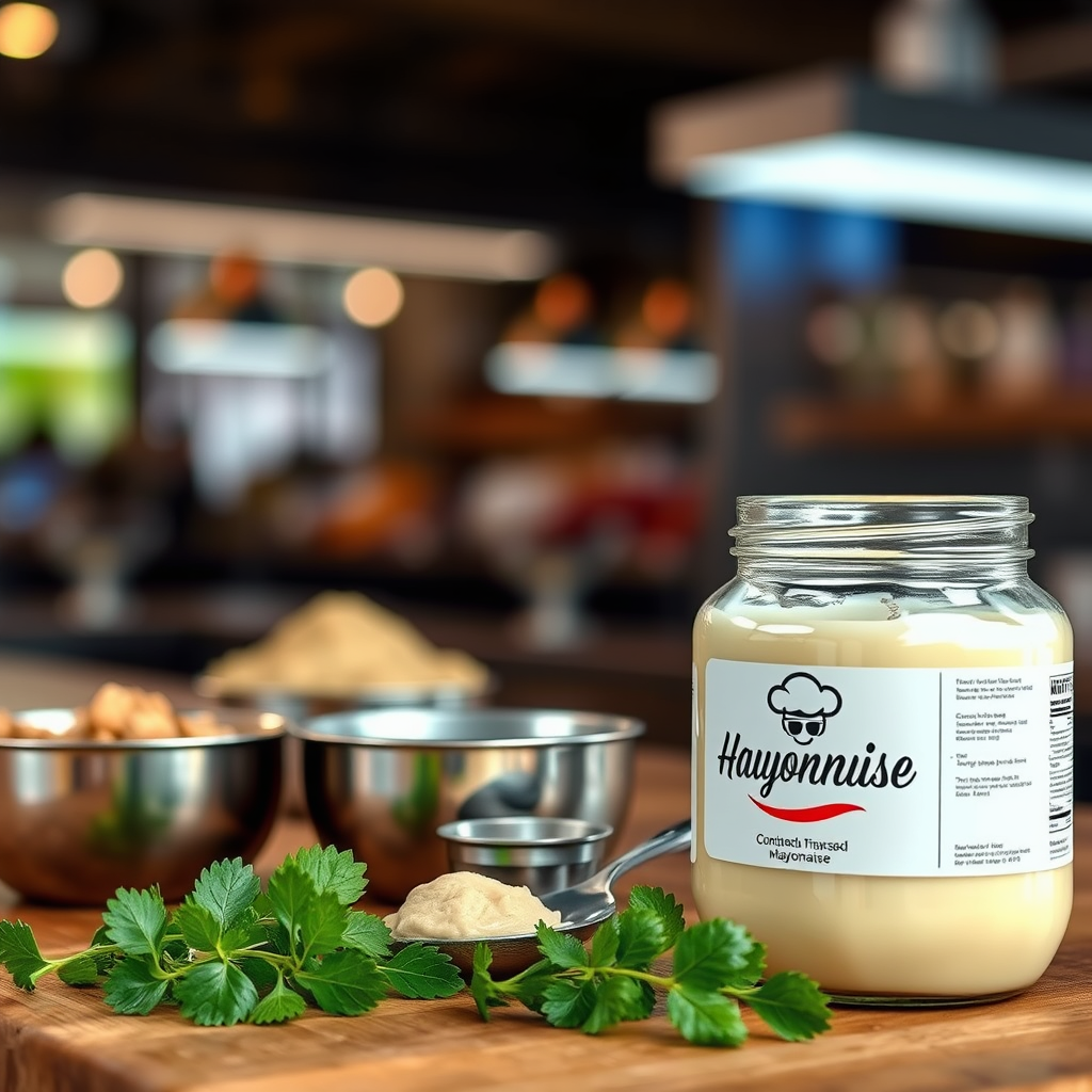 Ingredients - simple homemade mayonnaise recipe
