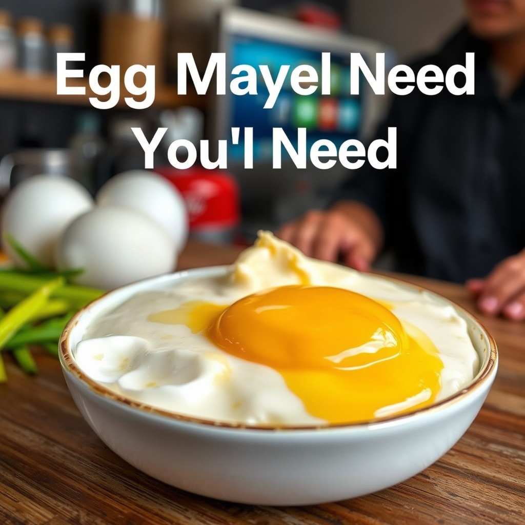 Ingredients - egg mayonnaise recipe