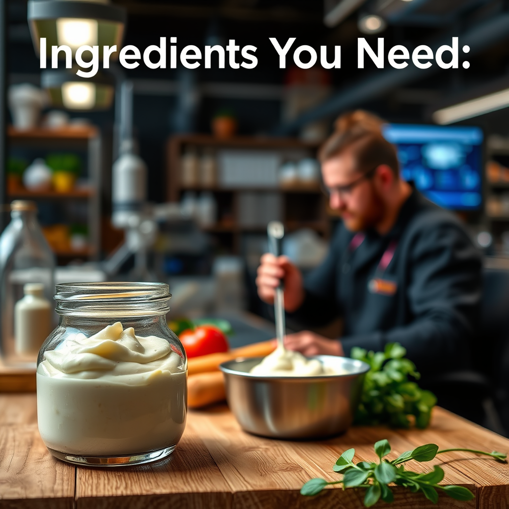 Ingredients - mayonnaise simple recipe
